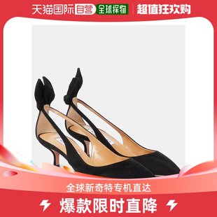 女士50 蝴蝶结领结绒面革浅口鞋 AQUAZZURA 香港直邮潮奢