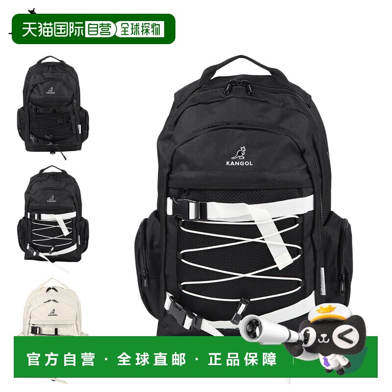 日本直邮KANGOL KANGOL 帆布背包包背包男女18L大容量帆布背包黑K图片