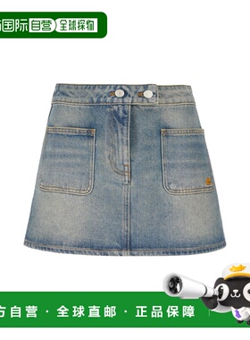 香港直邮Courreges 女士 牛仔迷你半身裙 126DJU342DE005807055
