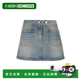 香港直邮Courreges 女士 牛仔迷你半身裙 126DJU342DE005807055