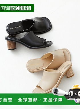 日本直邮Oriental Traffic 木跟深口穆勒凉鞋 31224 OR526BW00208