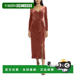 自营Maggy London Midi Dress - red 美国奥莱直发