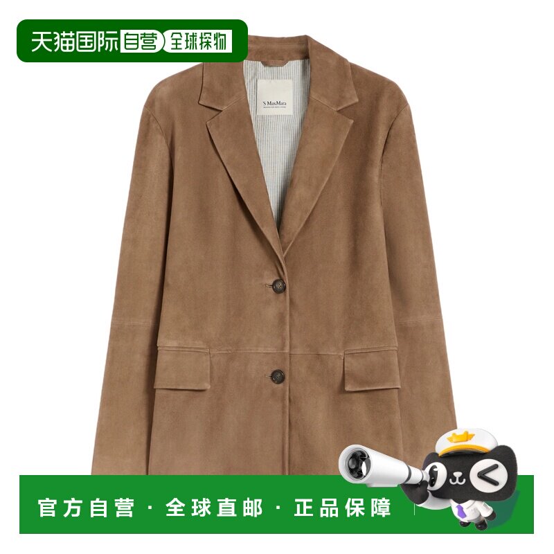 香港直邮MAX MARA 女士西服 9441016306002 SS2026 棕色 长袖皮夹