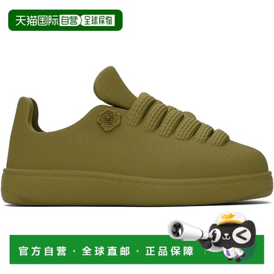 1h可退 香港直邮潮奢 Burberry 巴宝莉 男士 卡其色无带运动鞋 81