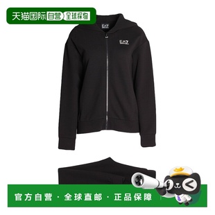 1h可退 香港直邮潮奢 Ea7 女士 Outfit 运动运动装 black黑色 舒