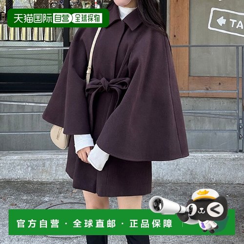 日本直邮JUNOAH 开衩披肩外套 JU5602EW05330