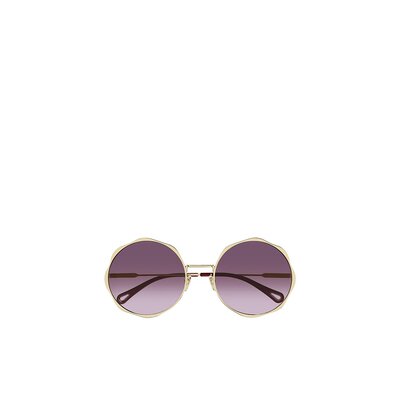 CHLOÉ 女士眼镜 CH0184S006 SS2024 紫色 圆形框太阳镜