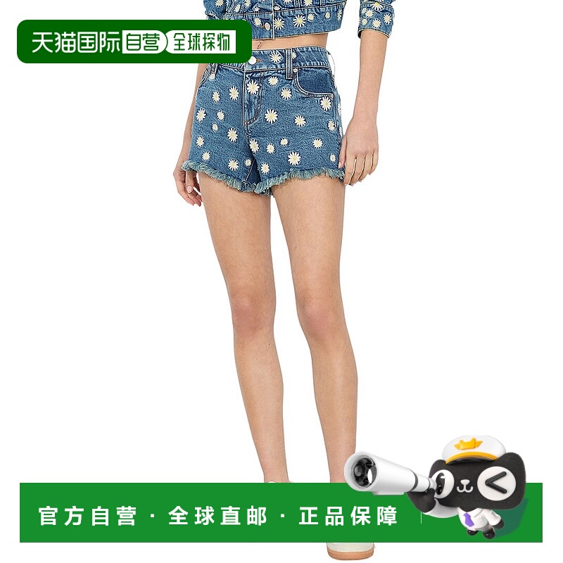 自营alice + olivia Warren Short - blue 美国奥莱直发