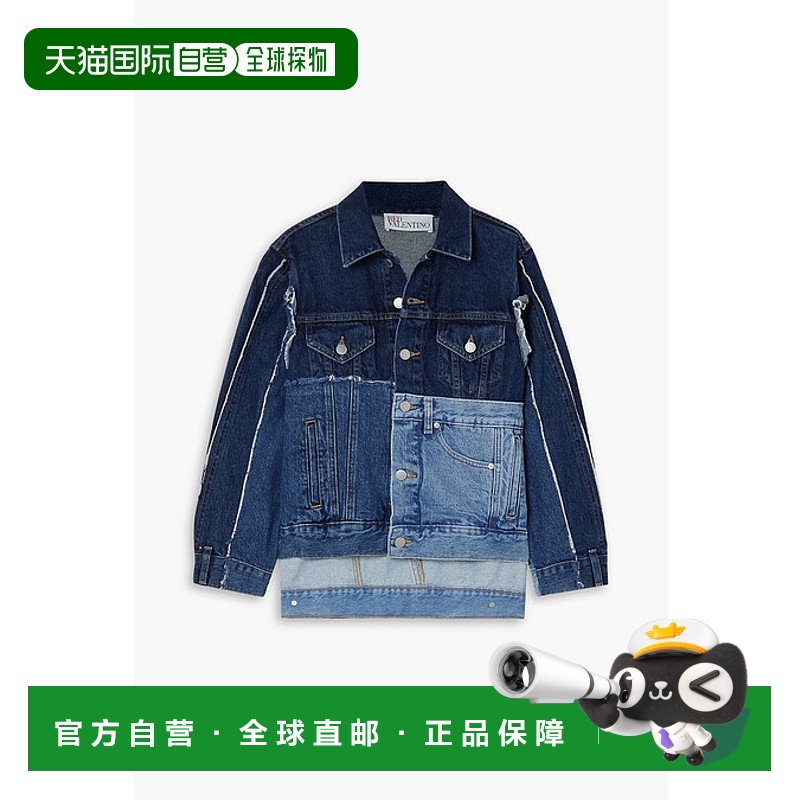 1h可退 香港直邮Red Valentino 红 华伦天奴 女士 磨破拼布牛仔布