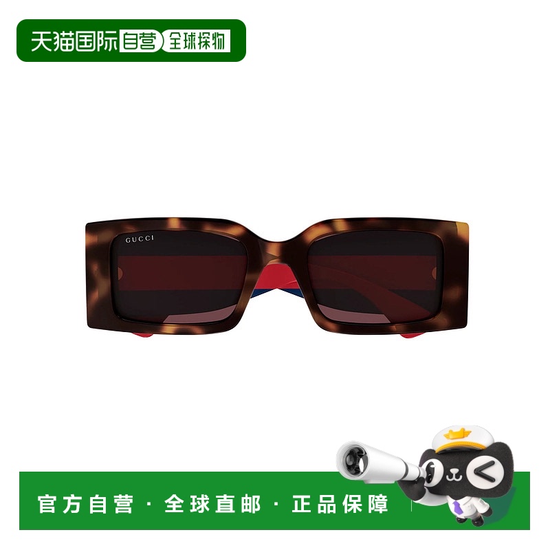 1h可退 香港直邮GUCCI 女士眼镜 GG1860S002 CO 红色 全框太阳镜