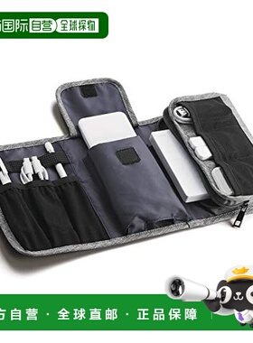 【日本直邮】ELECOM宜丽客小工具包灰色BMA-GP13GY数码收纳整理包