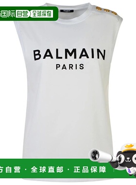 香港直邮BALMAIN 女士T恤 CF1ED001BB02GAB-24 SS2025 白色