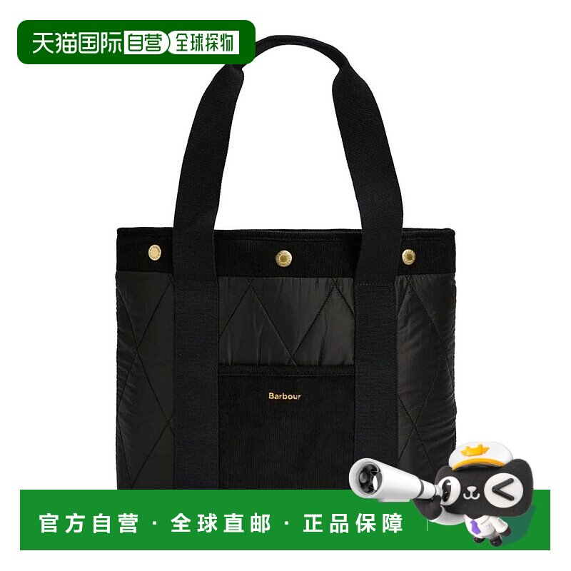 1h可退 香港直邮潮奢 barbour 巴伯尔 女士 Healy 標誌刺繡手提包