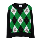 80685161 泰迪熊拼菱形图案针织衫 Burberry Thomas