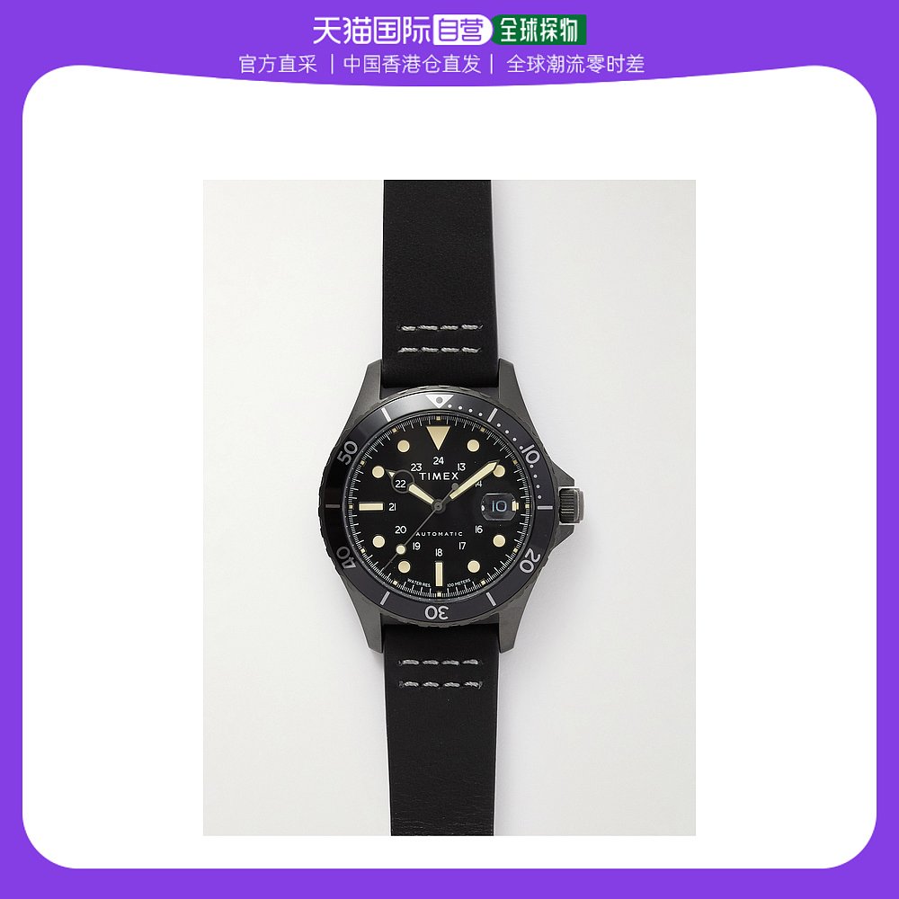 香港直邮潮奢 Timex 天美时 男士Navi XL 41mm 自动不锈钢皮革手