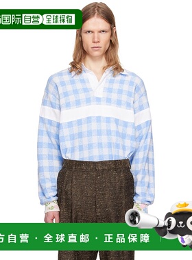 1h可退 香港直邮潮奢 Anna Sui 安娜苏 男士 蓝色 & 白色 Gingham