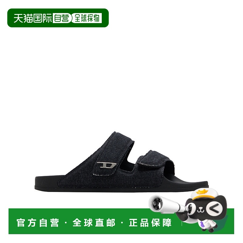 1h可退 香港直邮DIESEL 男士凉鞋 Y03669P6162T8013 AW2025 黑色