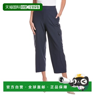 蓝色休闲裤 裤 美国奥莱直发 FISHER弹力绉纱工装 自营EILEEN