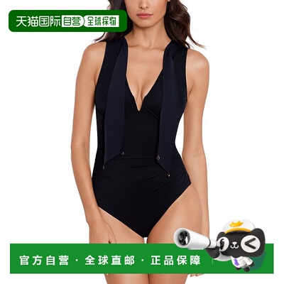 自营 magicsuit魔法套装Iiona One Piece-黑色 美国奥莱直发泳衣