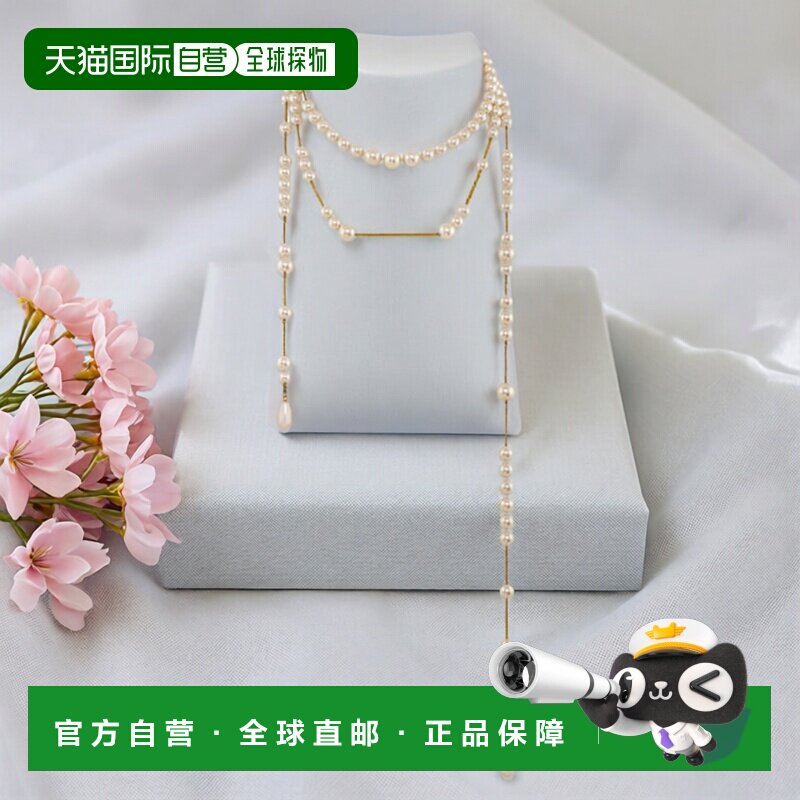 欧洲直邮VIVIENNE WESTWOOD女士西太后首创破碎珍时尚珠项链银色