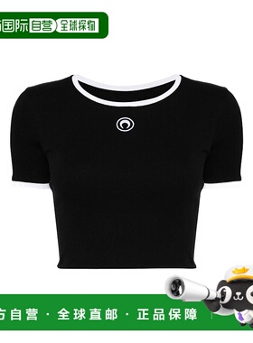 1h可退 香港直邮MARINE SERRE 女士T恤 WTO087A000896 AW2025 黑