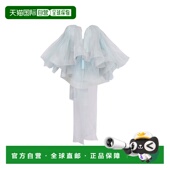 香港直邮ZIMMERMANN 女士 褶皱抹胸真丝上衣 1h可退 blue蓝色 舒