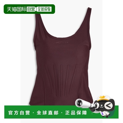 香港直邮Mugler 穆勒 女士 弹性针织背心 23W1TO0644842DARKRAISI