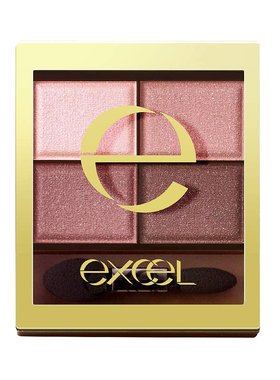 EXCEL Skinny Rich 微珠光裸色深邃四色眼影盘 #SR10 牡丹棕色