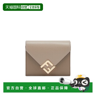 1h可退 香港直邮FENDI 女士 Diamonds中号双色钱包 crov
