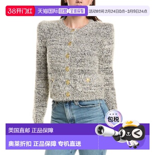 自营l'agenceL’AGENCE Una Knit Cardigan - black 美国奥莱直发