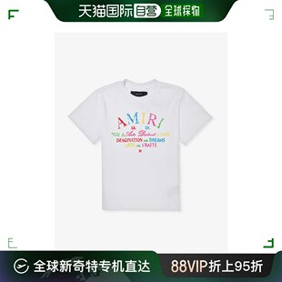 男童 AMIRI branded print 香港直邮潮奢 12岁 涂鸦棉针织T恤