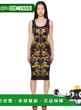 1h可退 香港直邮潮奢 Versace Jeans 范思哲 女士 黑色 Outline B