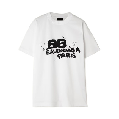 BALENCIAGA 女士T恤 612965TNVN49040 AW2023 白色