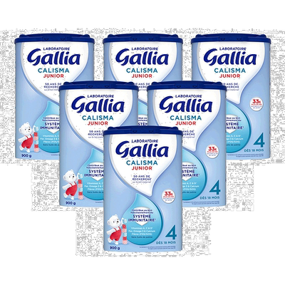 6罐装 Gallia达能佳丽雅4段标准型婴儿奶粉830g/罐营养均衡易吸收