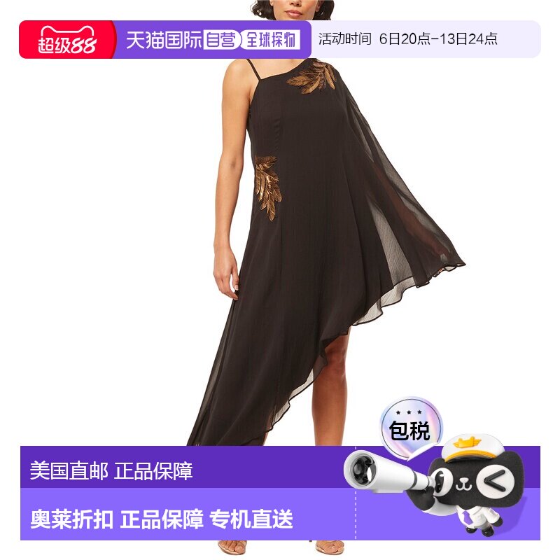 自营MISA Los Angeles Elaneh Dress - Black 连衣裙美国直发奥莱