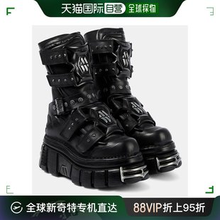 Vetements 维特萌 女士 0012 香港直邮潮奢 Gamer 皮质防水台短靴