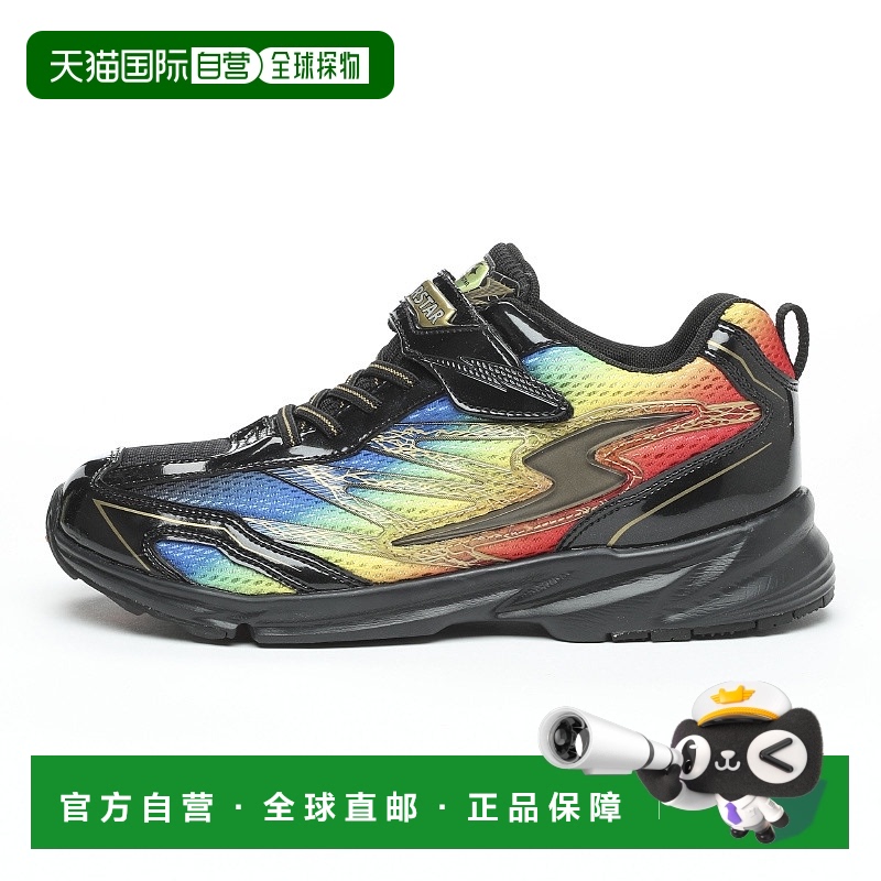 日潮跑腿moonstar月星 SS J817 儿童透气网面运动鞋 Rainbow 16.0