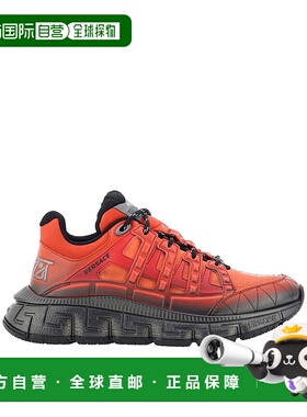 香港直邮VERSACE 男士专项运动鞋 DSU80941A070422R950ORANGE