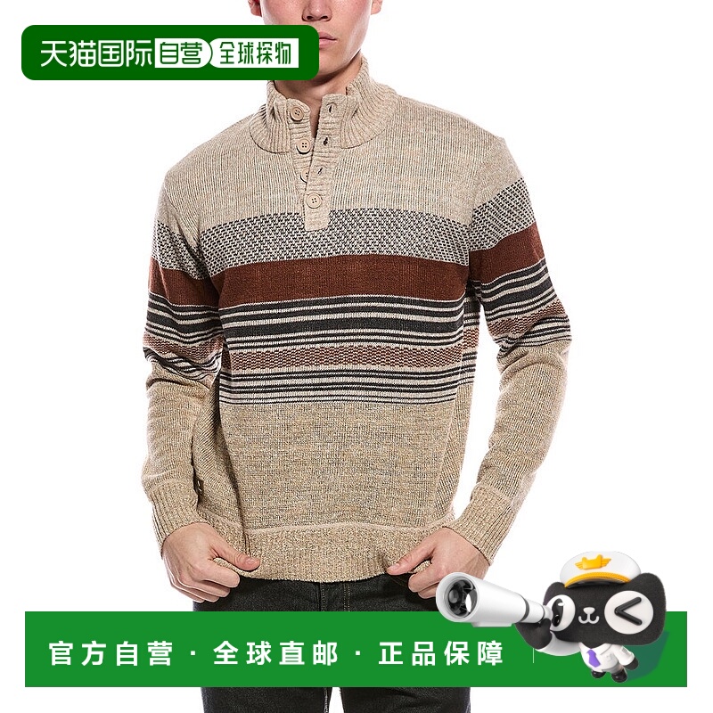 自营Point Zero Semi Fit Mock Neck Sweater - brown 美国奥莱直