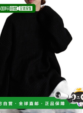 【日本直邮】拉南蓬松！ Aze Hen 针织套头衫 (黑色)毛衣