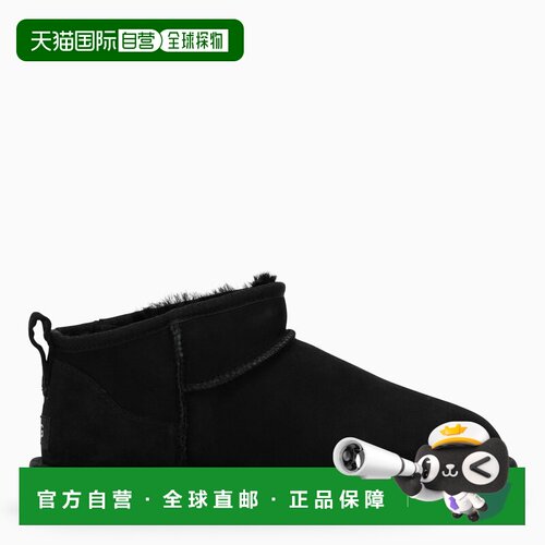 1h可退 香港直邮UGG 男士雪地靴 1137391SUEBLK CO 黑色 迷你短筒