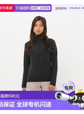 自营欧洲直邮Salomon萨洛蒙 ESSENTIAL LIGHTWARM系列女士深黑色