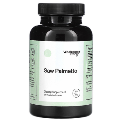 香港直邮Wholesome Story,锯棕榈，500 微克，100 粒素食胶囊