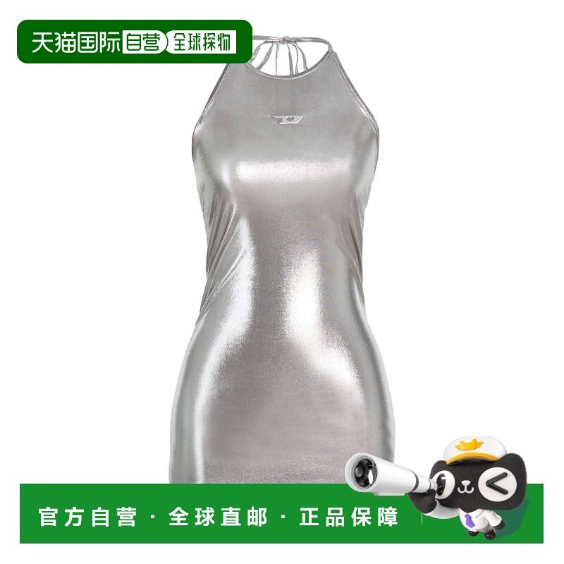 1h可退 香港直邮潮奢 Diesel 迪赛 女士 短款连衣裙 metal金属色,女装/女士精品,连衣裙,淘宝优惠券,粉丝福利购,淘宝优惠卷