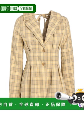 香港直邮潮奢 Topshop 女士 西装外套 yellow黄色 舒适时尚