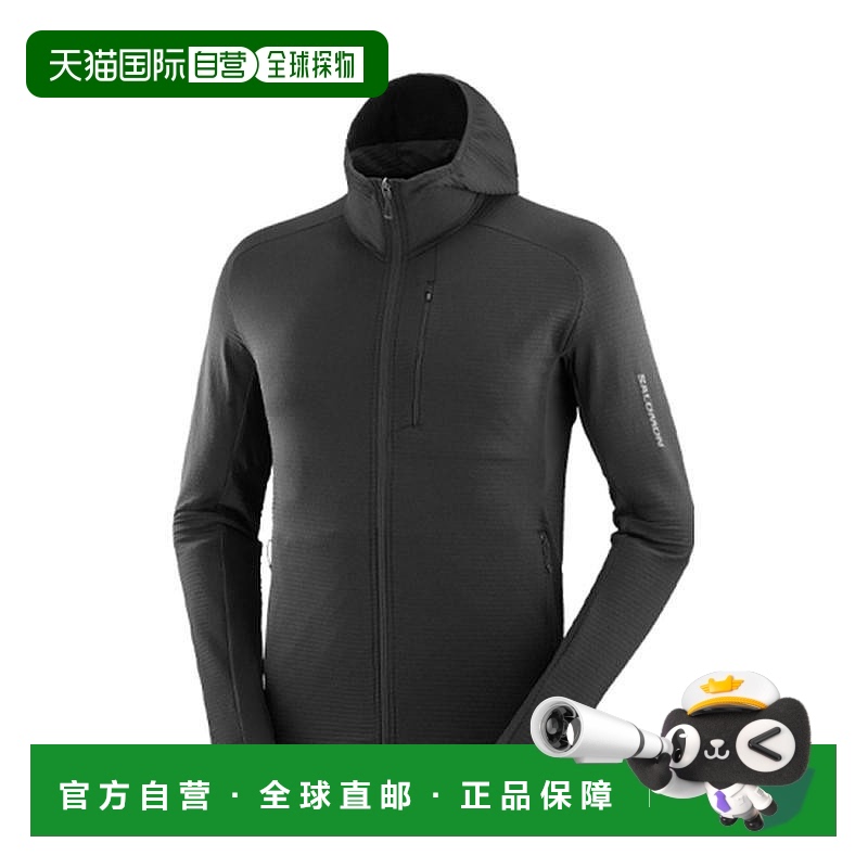 自营欧洲直邮Salomon萨洛蒙 ESSENTIAL LIGHTWARM男士黑色夹克新
