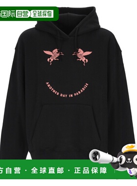 香港直邮GIVENCHY 男士卫衣 BMJ0LA3YQ7001 SS2025 黑色 长袖连帽