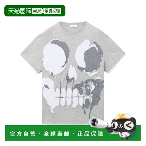 1h可退 香港直邮ALEXANDER MCQUEEN 男士T恤 873647QXAA81401 AW2