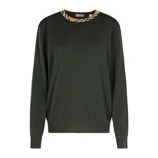 81121461 AW2025 军绿色 BURBERRY 针织衫 卫衣 长袖 男士