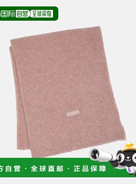 自营guess标志围巾-粉红色 美国奥莱直发